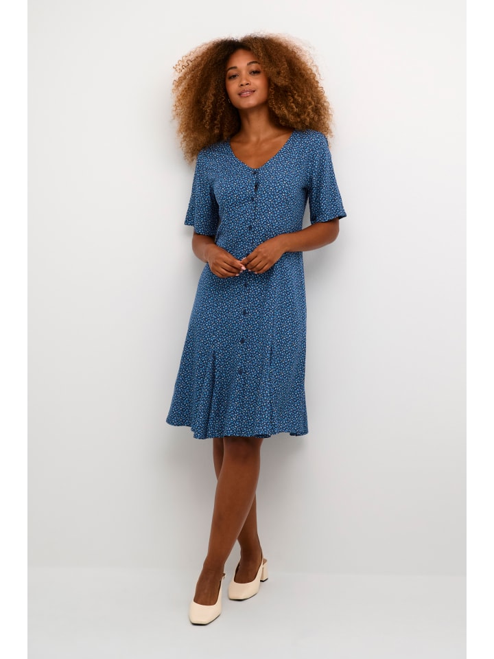 

Cream Женское платье CRTiah в цвете "Анималистичная кожа" синего цвета