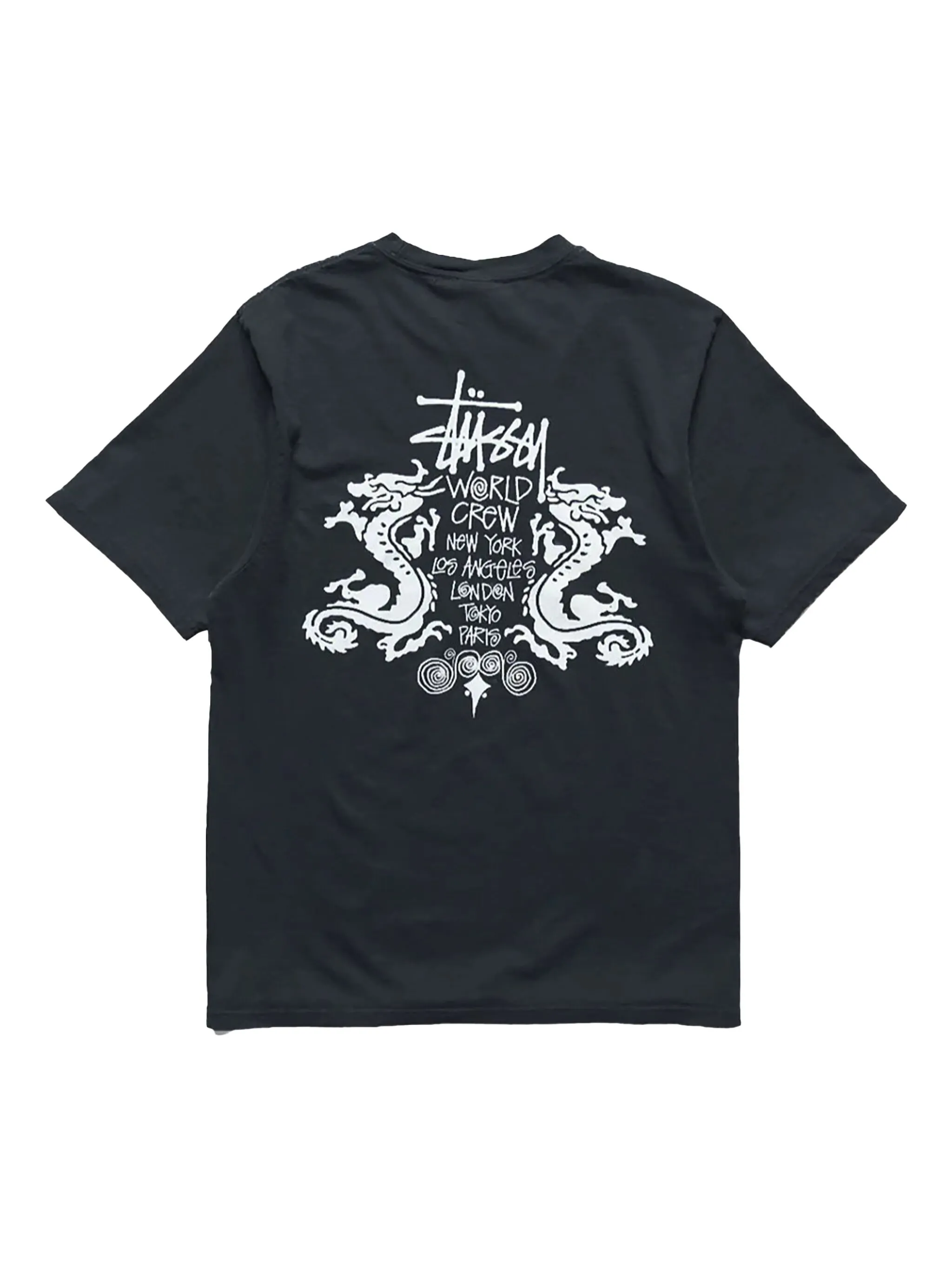 Декорированная футболка Stüssy, черный — фото 2
