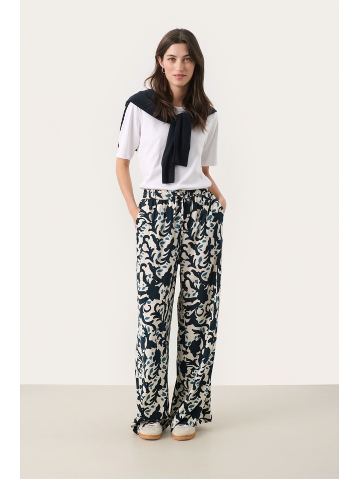 

PART TWO Повседневные брюки TinePW свободного кроя, цвет темно-синий (Midnight Navy Ornament)