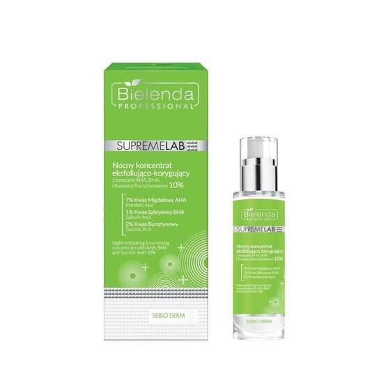 

Ночной отшелушивающий и корректирующий концентрат, 30 мл Bielenda, Professional Supremelab Sebio Derm