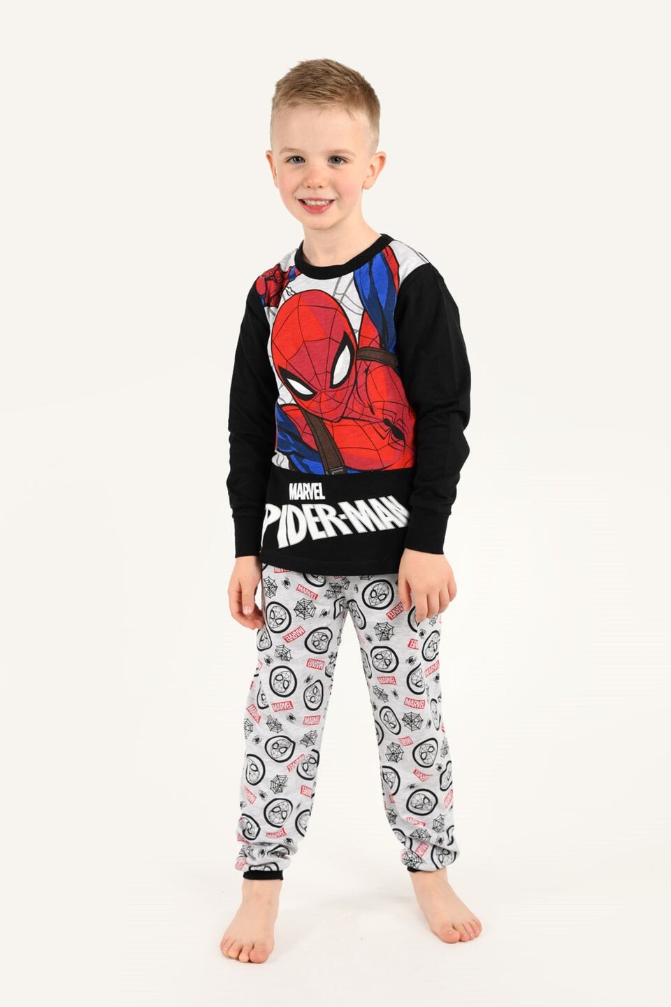 

Детские пижамы с изображением Человека-паука Brand Threads Marvel