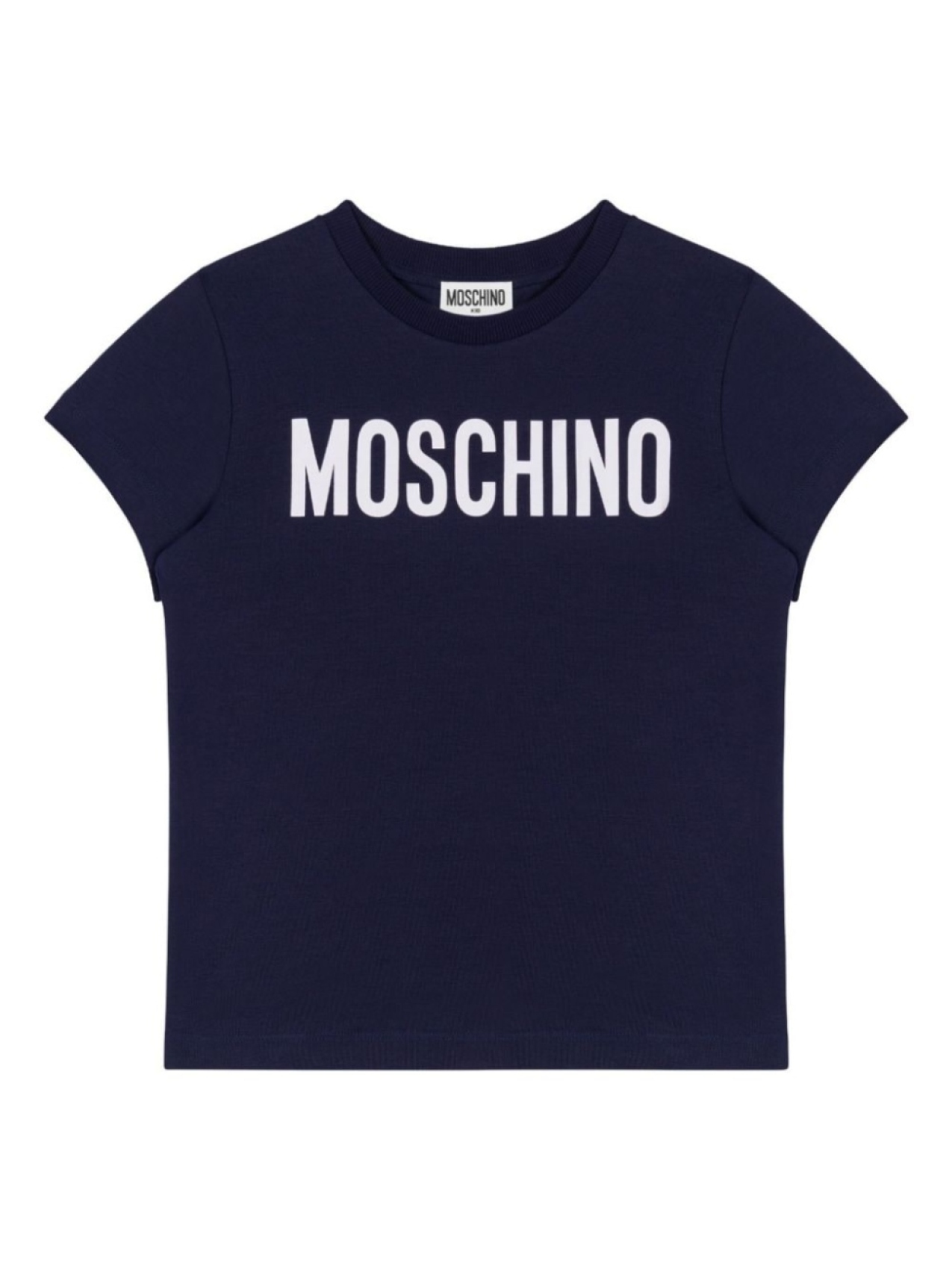 

Moschino Kids футболка с логотипом, синий