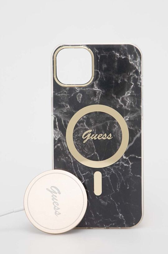 

Чехол и зарядное устройство для телефона iPhone 14 Plus 6,7 дюйма Guess, черный