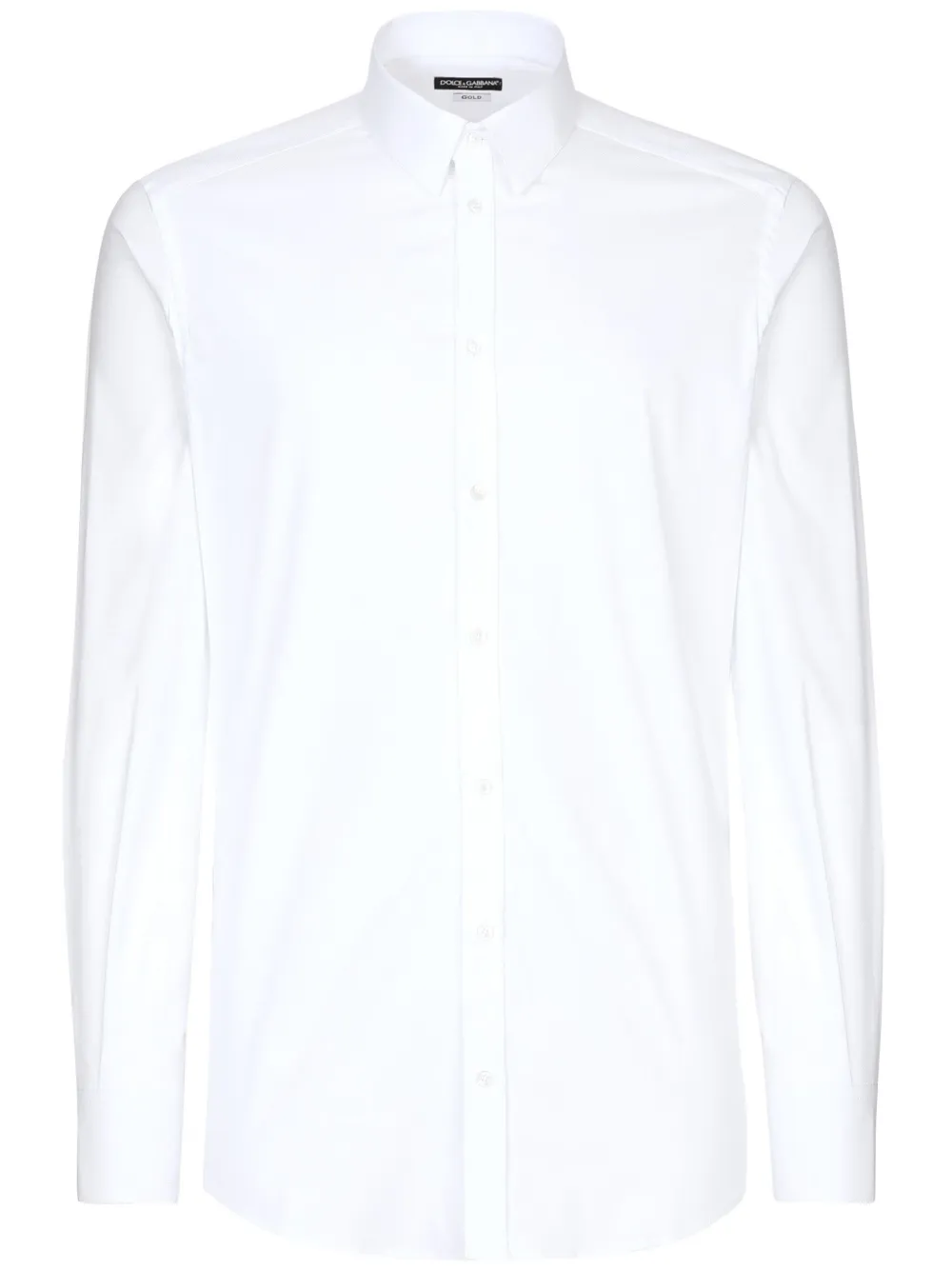 

Поплиновая рубашка с длинными рукавами DOLCE & GABBANA, белый