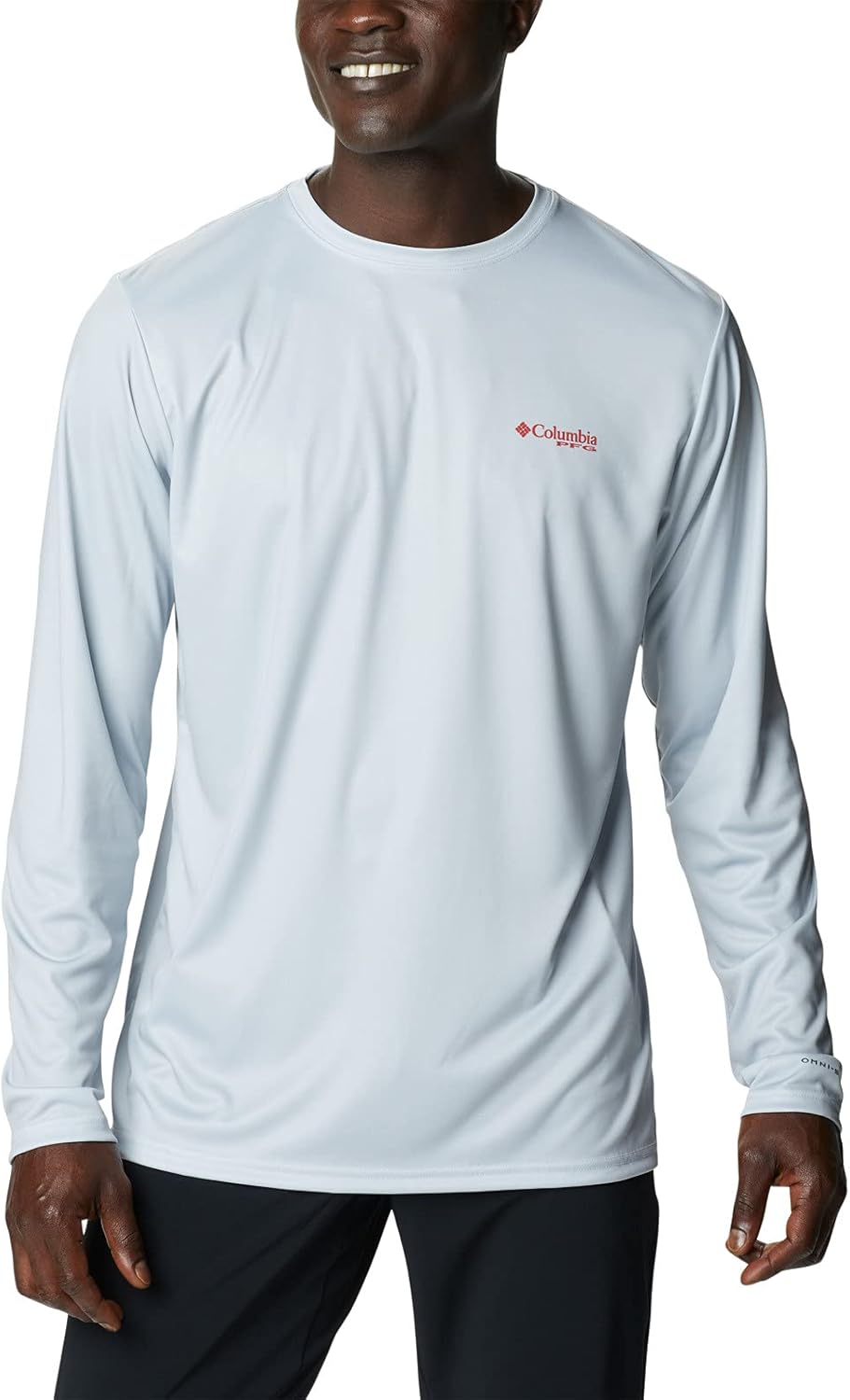 

Columbia мужская футболка для рыбалки PFG Terminal Tackle Fish Flag с длинным рукавом, Cool Grey/Al Fish