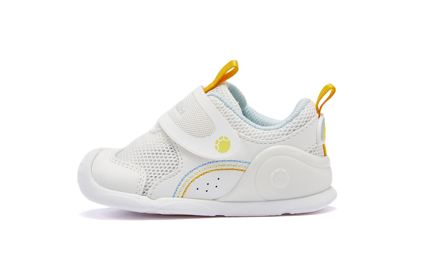 

Противоскользящие, износостойкие, дышащие, легкие, амортизирующие туфли для малышей DAVE&BELLA, белый