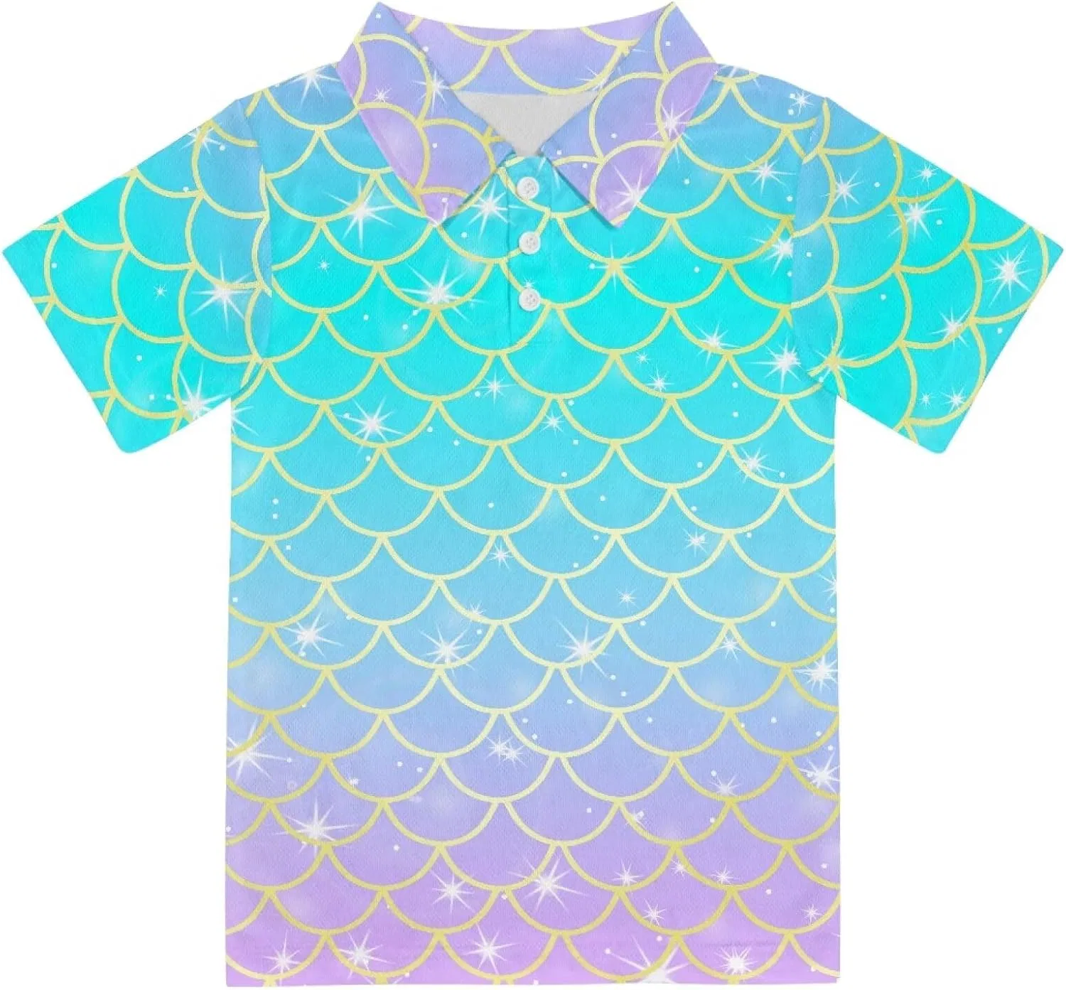 Детское поло для мальчиков Athletic Animepark, Fish Scales
