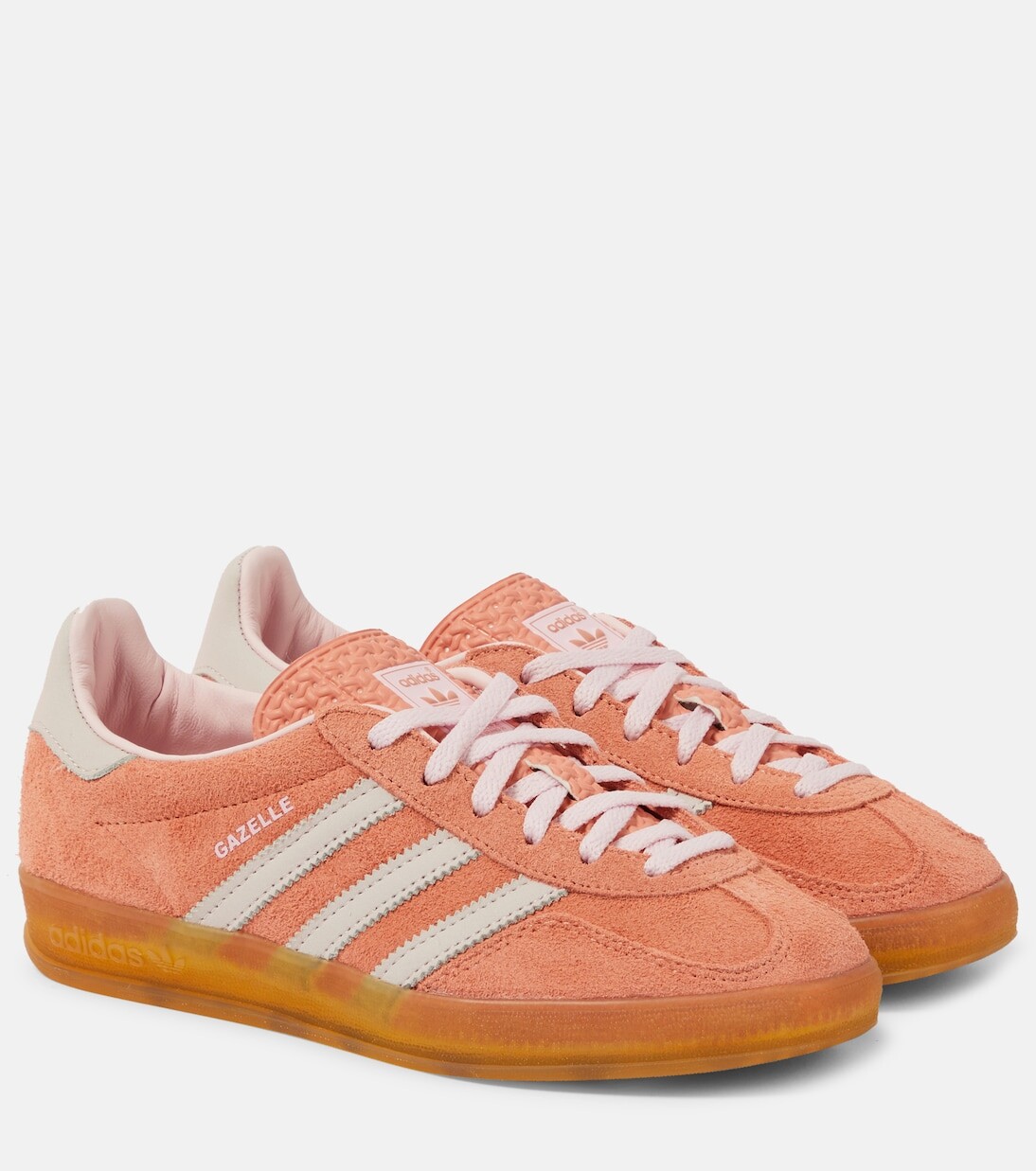Кроссовки gazelle замшевые Adidas, розовый