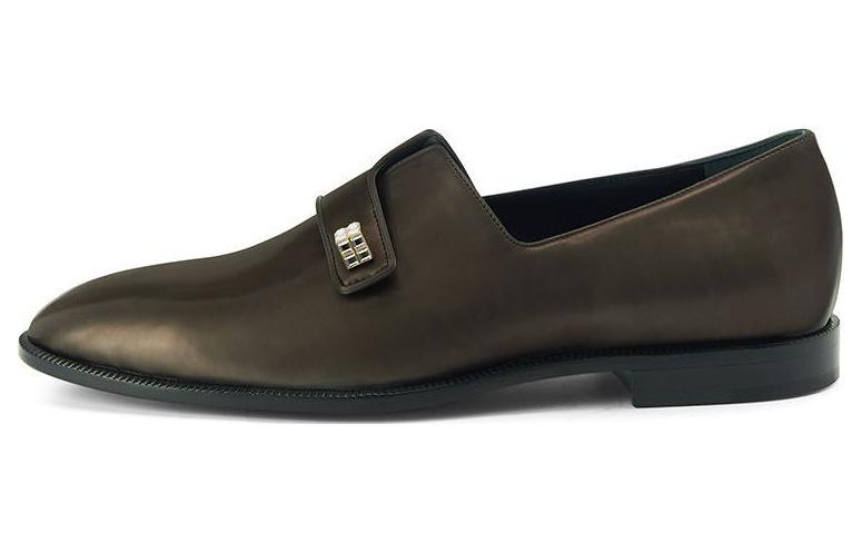

Марти Кожаные Лоферы Giuseppe Zanotti, Бронзовый