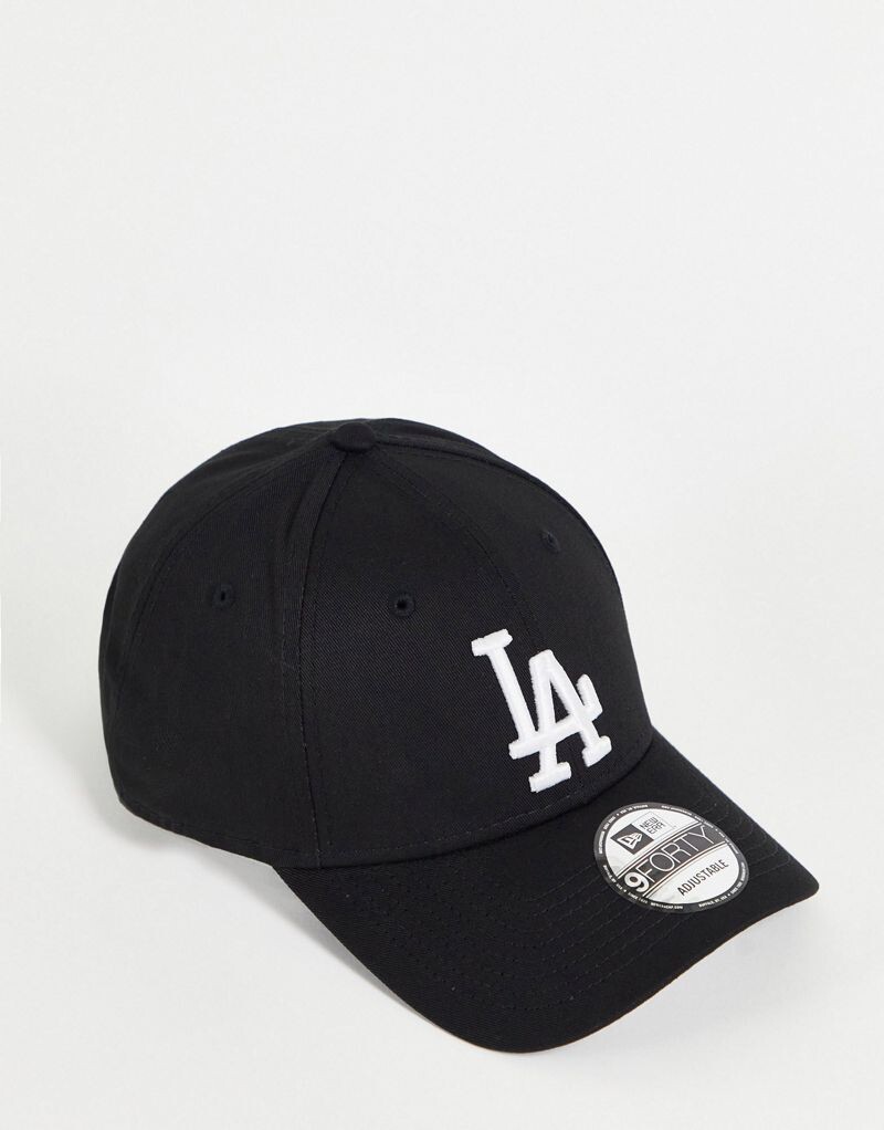 

Черно-белая кепка с логотипом New Era MLB 9Forty LA Dodgers