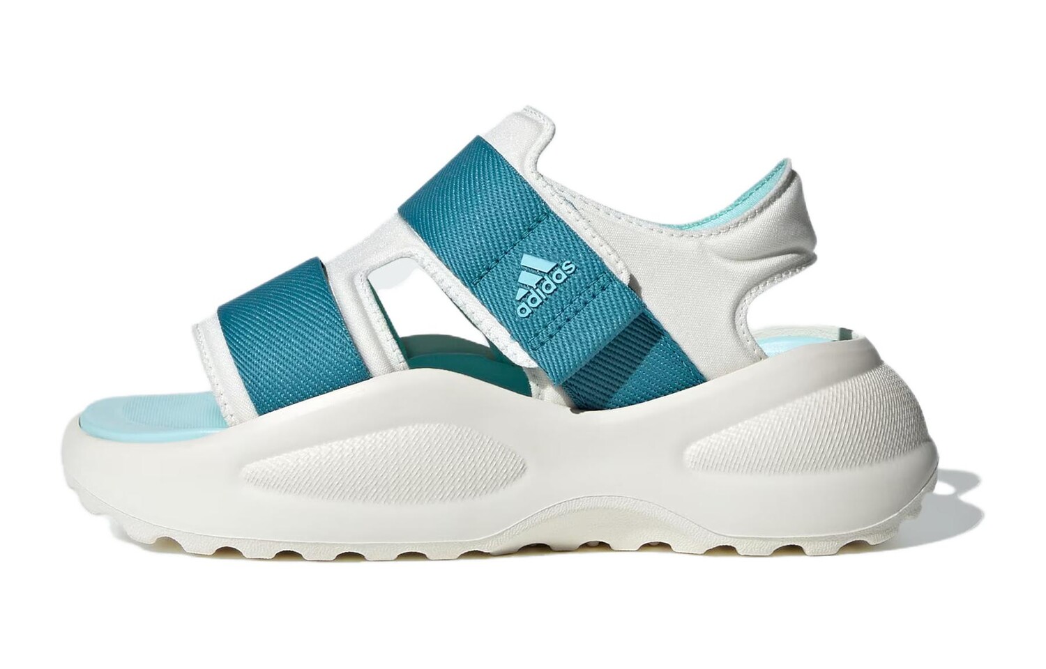 

Сандалии детские Mehana Kids Chinese Jade белые/сине-зеленые Adidas, зеленый