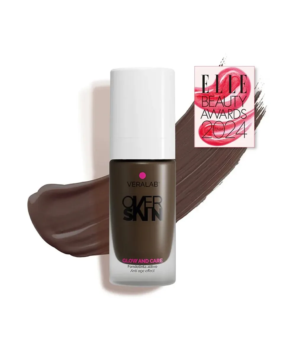 Тональная основа Glow And Care 30 мл Overskin Veralab, 15 Licorice - Deep — фото 2