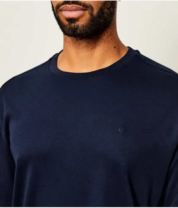 Футболка с длинными рукавами SUPIMA INTERLOCK regular fit Calvin Klein, темно-синий — фото 4
