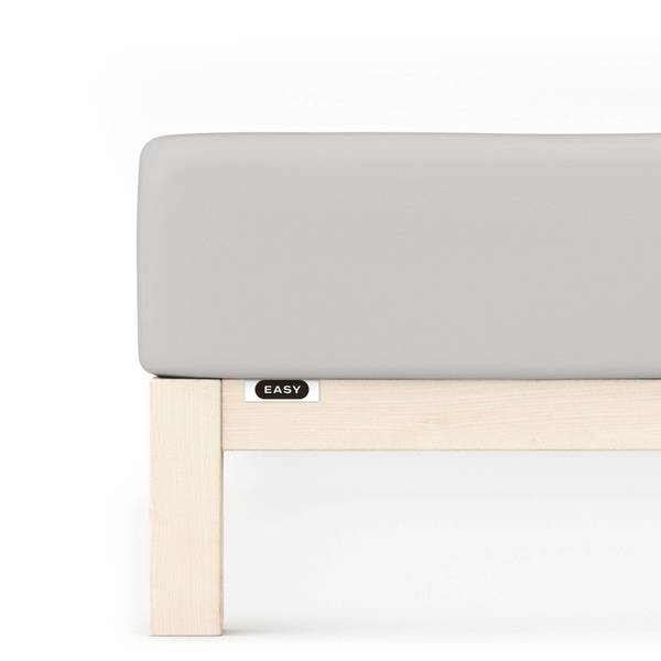 

Простынь на подгонке schlafgut Jersey, 90x22x200 см цвет grey light