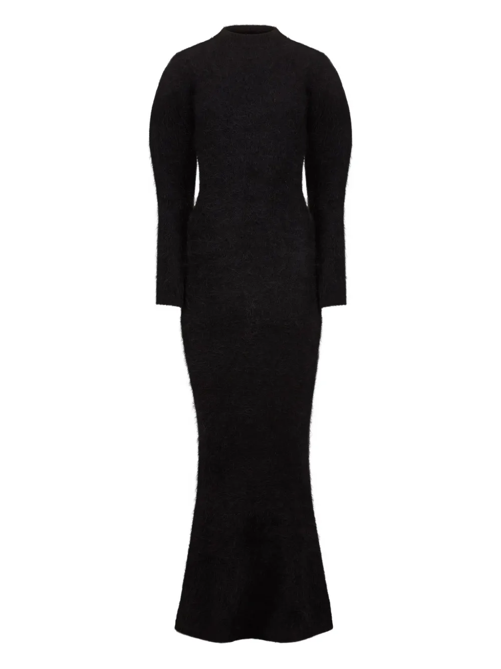

Шерстяное платье макси Nina Ricci, черный