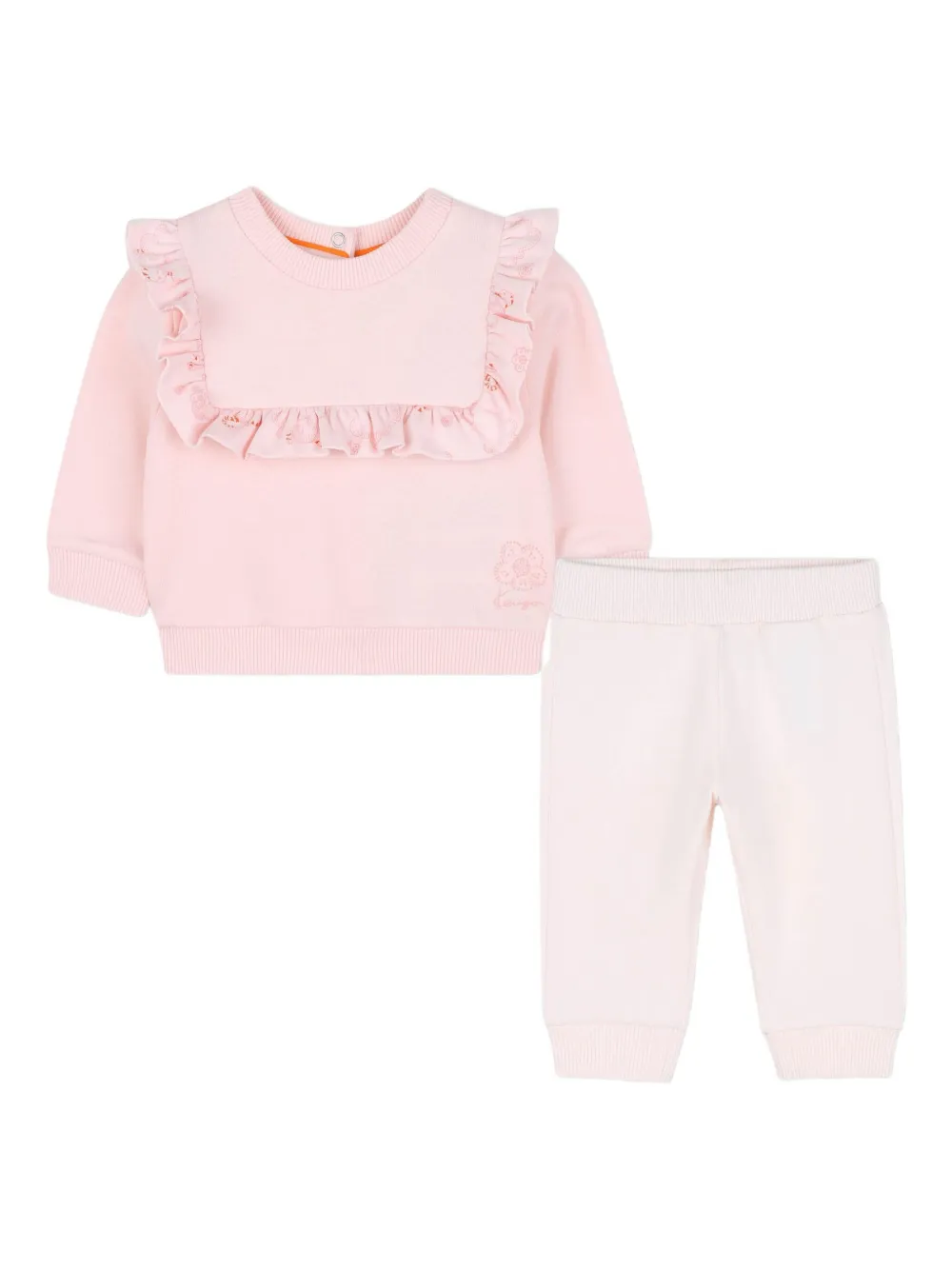 Комплект-двойка с оборками Kenzo Kids, розовый — фото 3