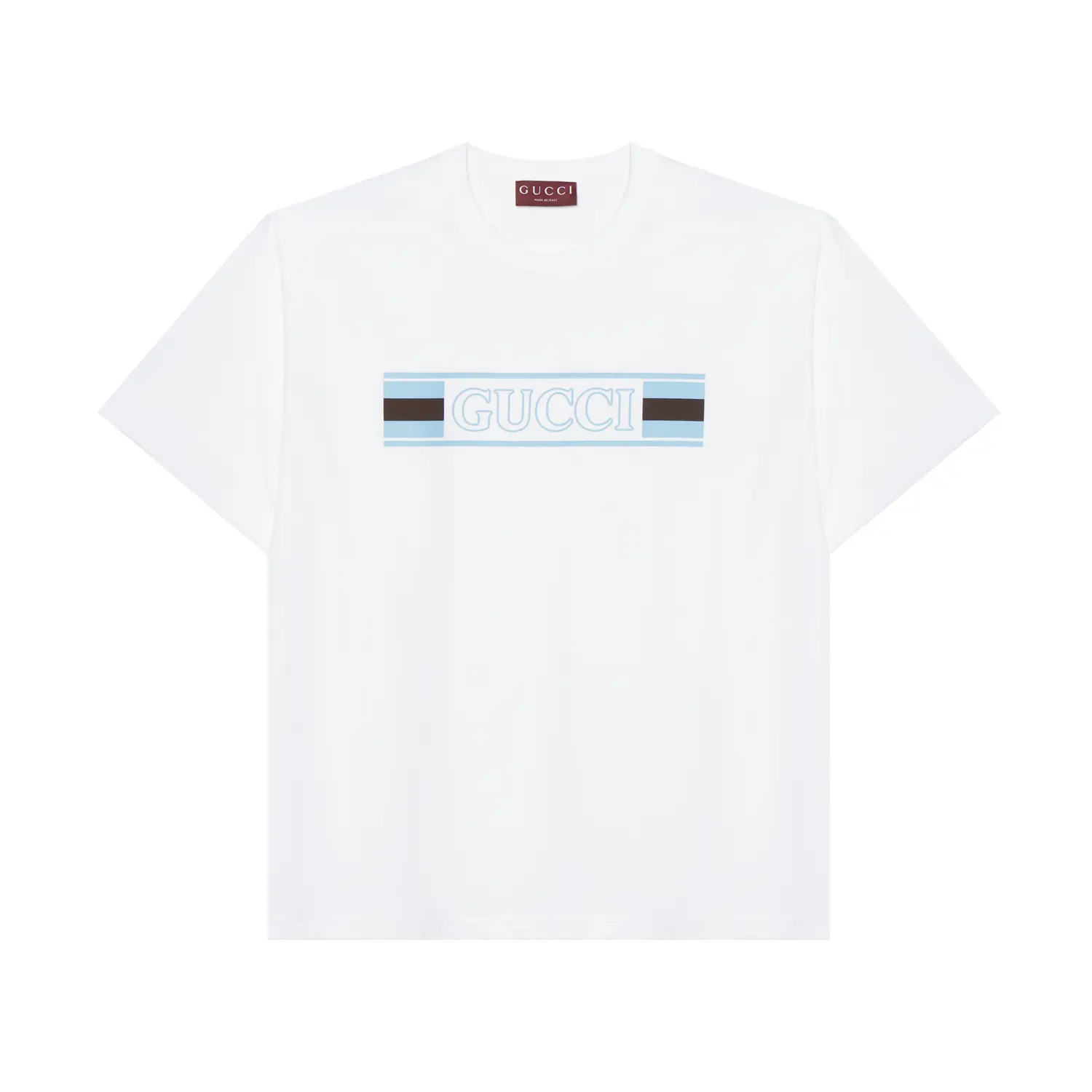 

Футболка из хлопкового джерси с принтом GUCCI, белый