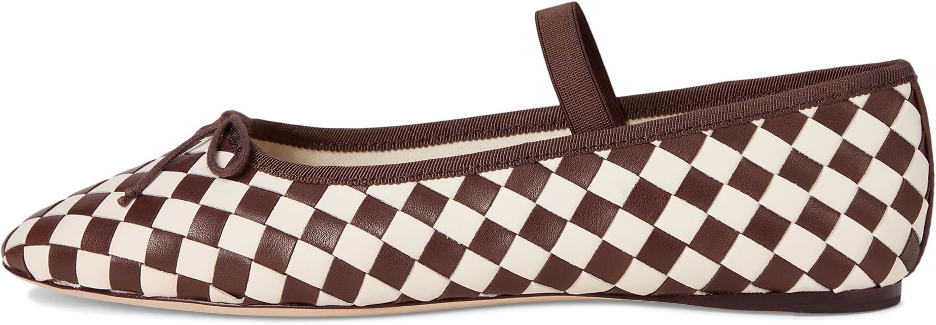 Балетки Loeffler Randall Leonie, цвет Chocolate/Cream — фото 4