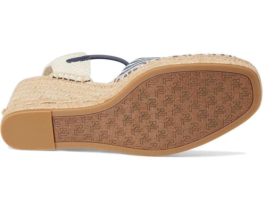 Туфли Lauren Ralph Lauren Robby Striped Canvas & Jute Espadrille, цвет Refined Navy/Natural/Refined Navy/Natural — фото 3