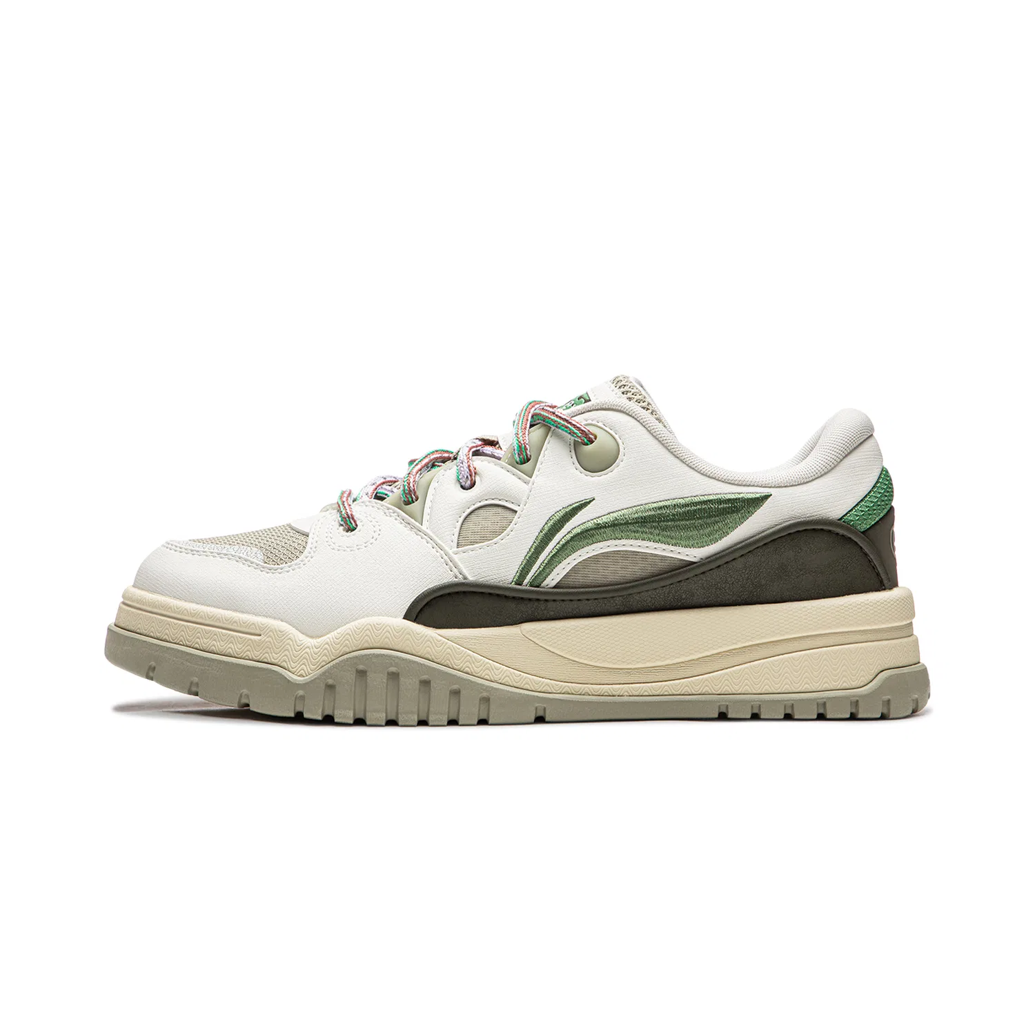 Кроссовки для скейтбординга Li-Ning Trendy Leap белые с зеленым