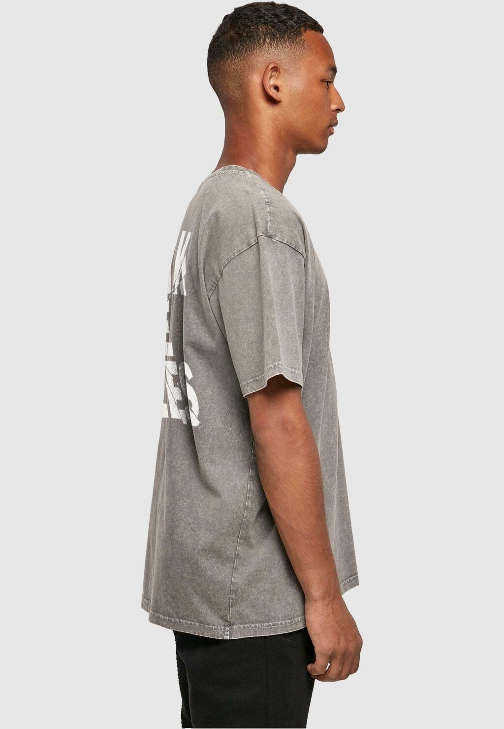 

Футболка с принтом BREAK THE RULES 2 ACID WASHED Merchcode, серый