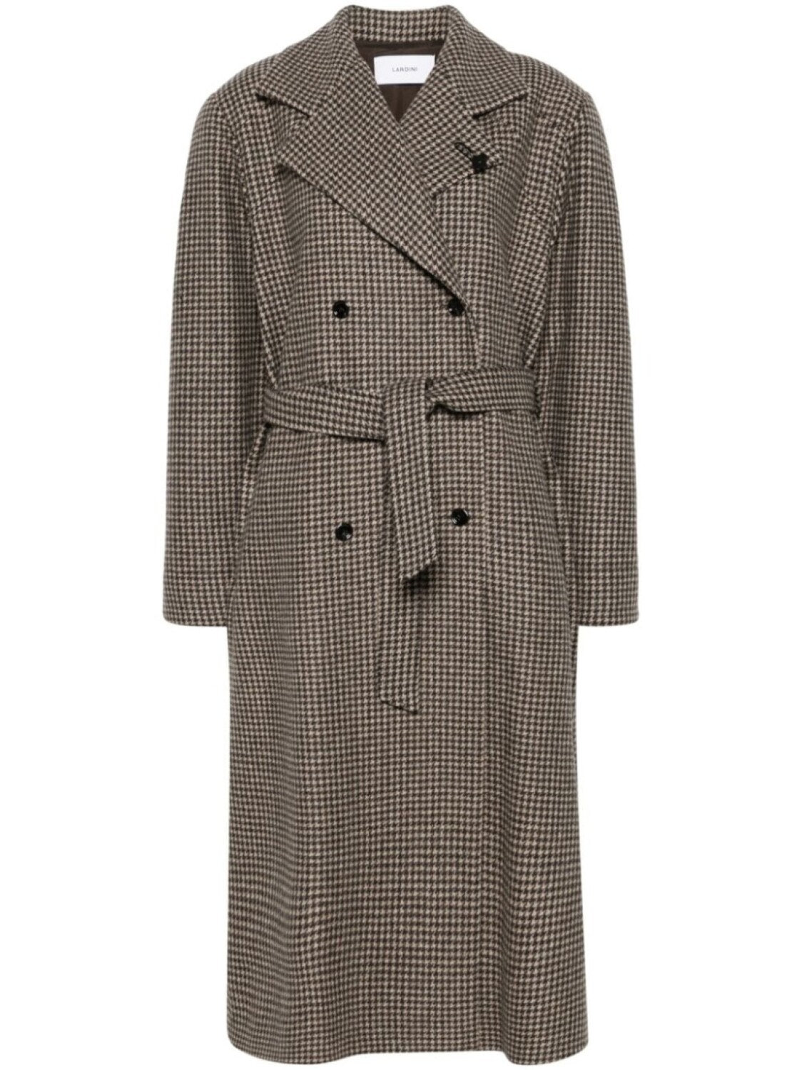 

Lardini пальто в ломаную клетку, коричневый
