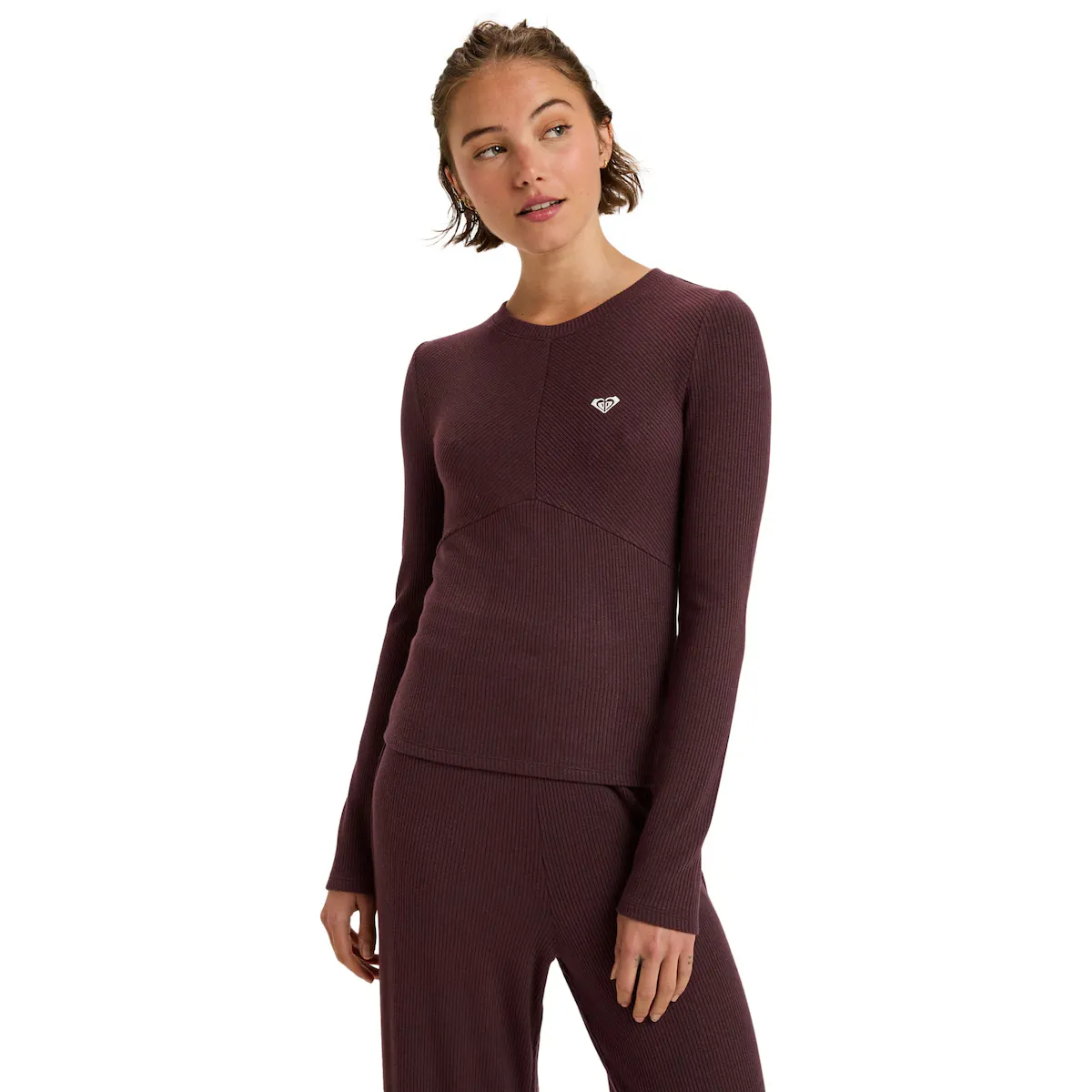 

Женская футболка Rise & Vibe New Rib Roxy, красный