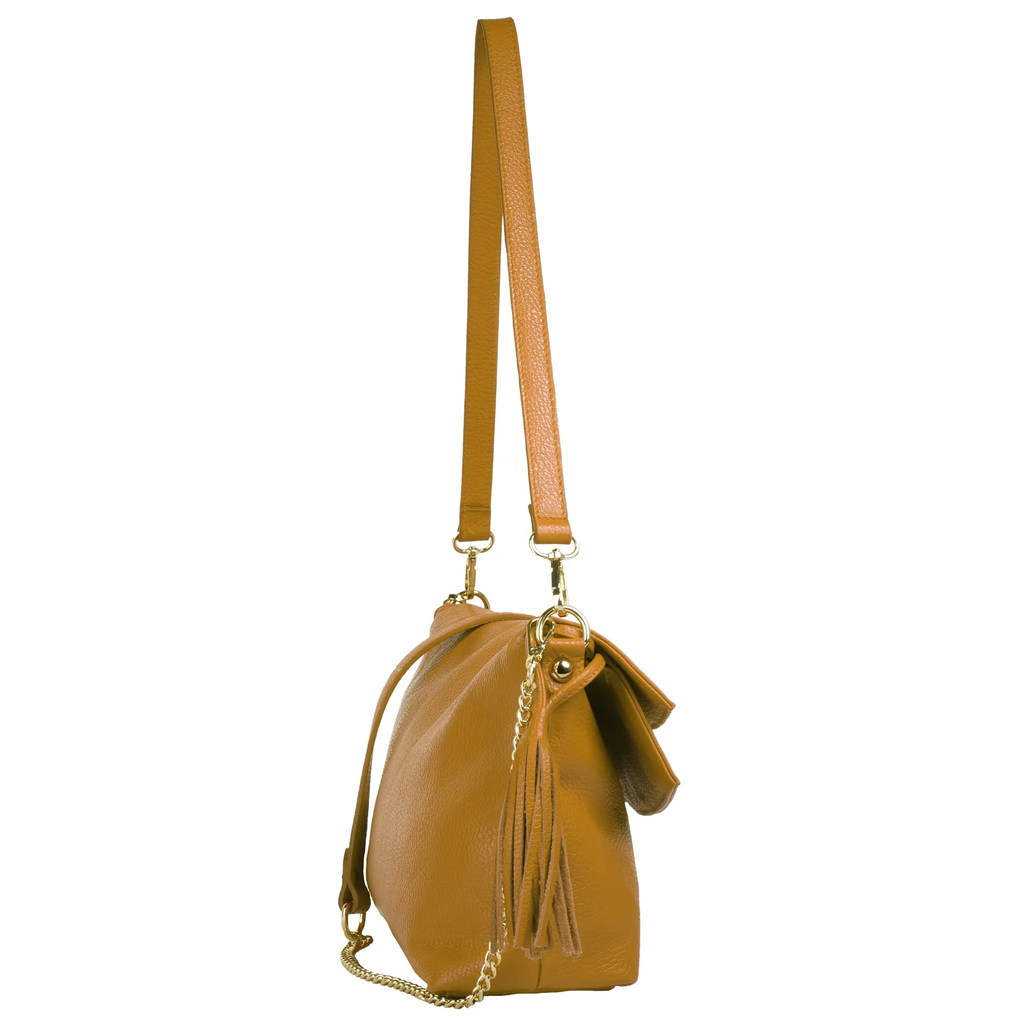 

Сумка через плечо Samantha Look, натуральная кожа, производство Италия, желтый