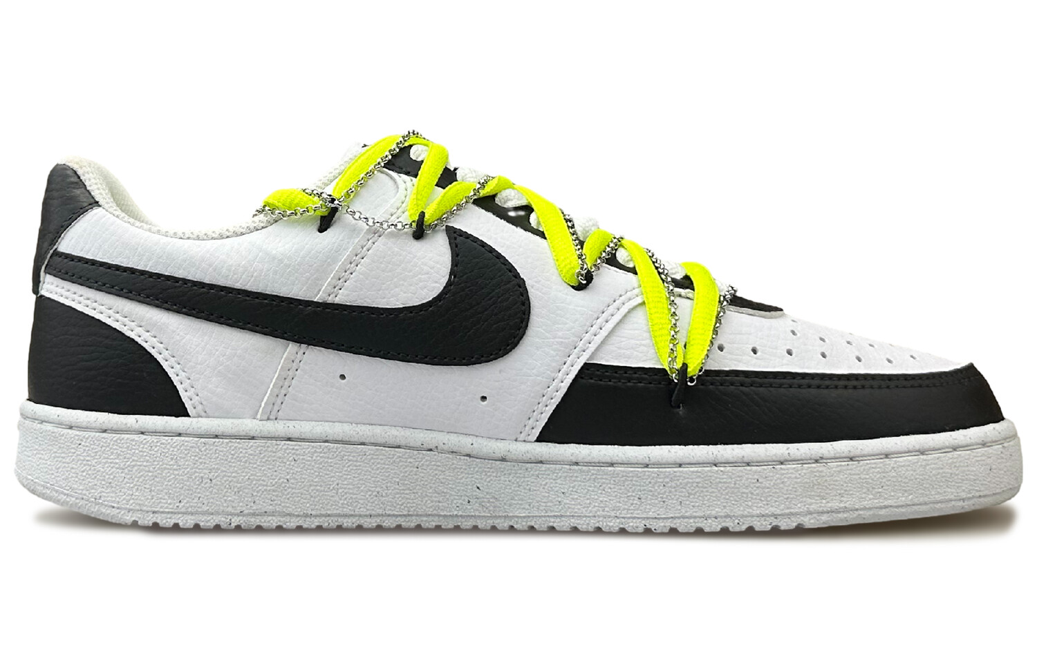 

Кроссовки Nike Court Vision 1 Skateboarding Shoes Men Low-top Aurora Black/Zero Metalic/Green Spark, зеленый