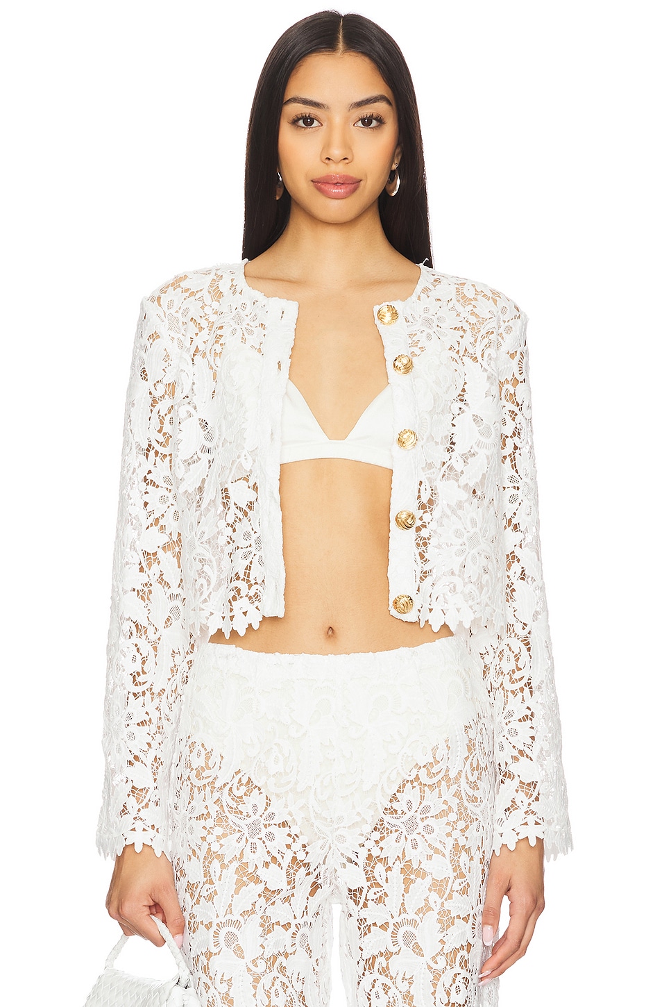 

Рубашка с кнопками Coco La Porte, white lace
