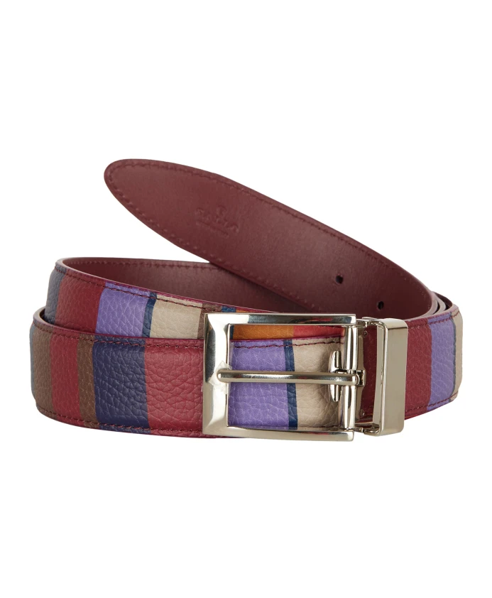 

Двусторонний ремень из кованой кожи. Gallo, мультиколор