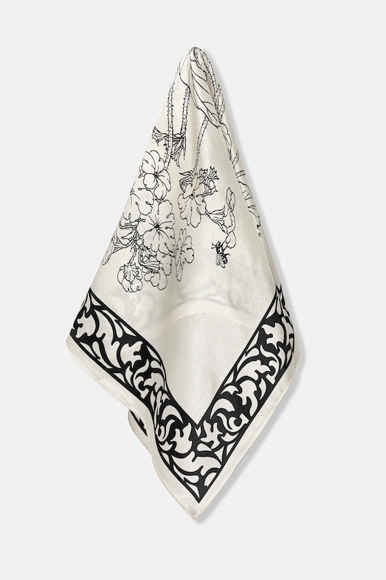 

Шелковый шарф Answear.Lab, белый