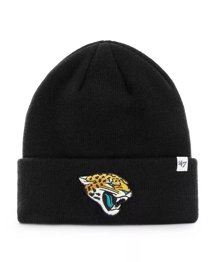 

Мужская черная шапка Jacksonville Jaguars Primary Basic с манжетами '47 Brand