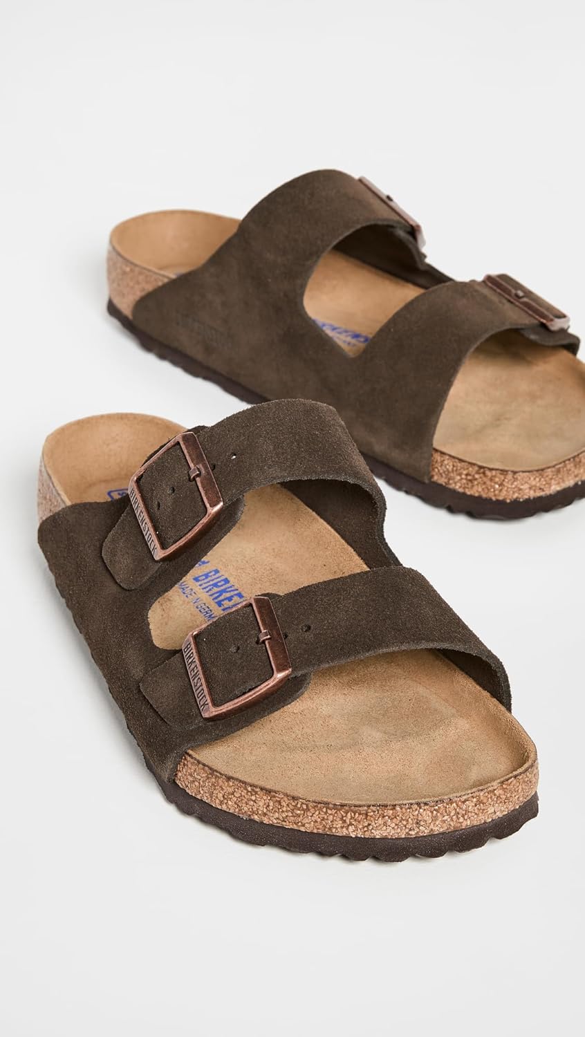Сандалии Birkenstock Arizona Slide унисекс для взрослых, Mocha Suede — фото 4
