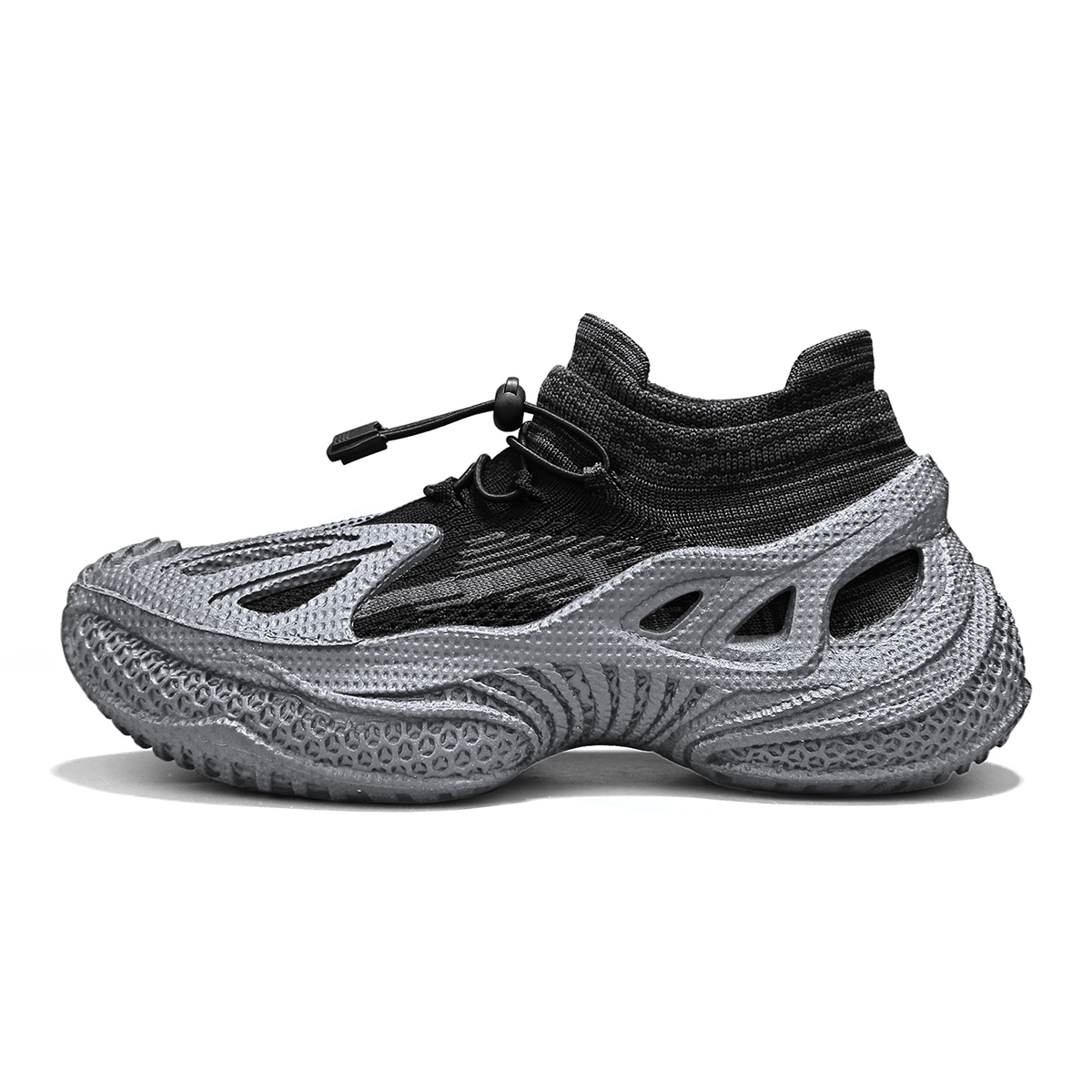 

CAHHRRN Низкие повседневные туфли мужские черно-серые, цвет Black Gray