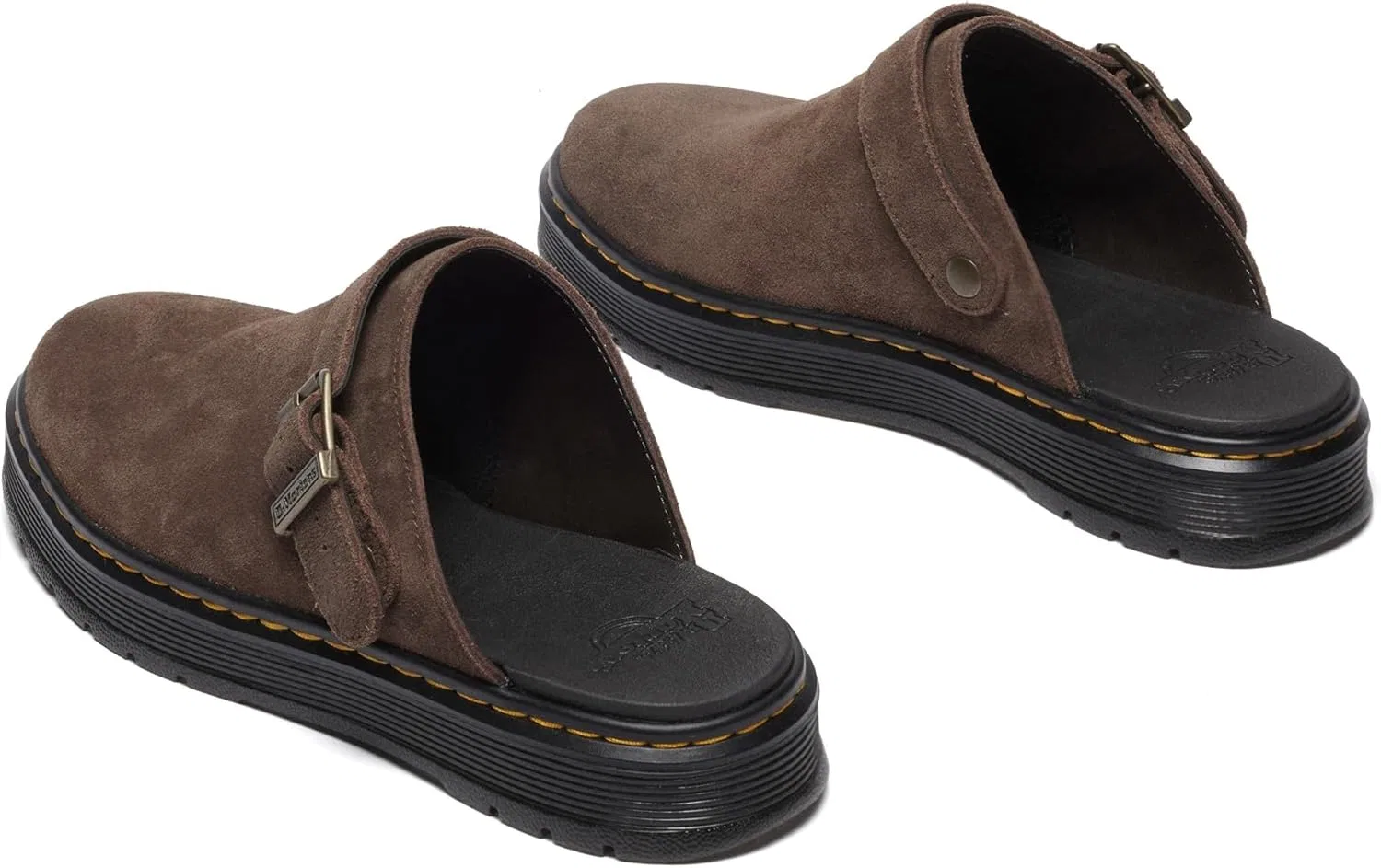Женские мюли Dr. Martens Brookline, сандалии-мюли, Dark Brown — фото 3