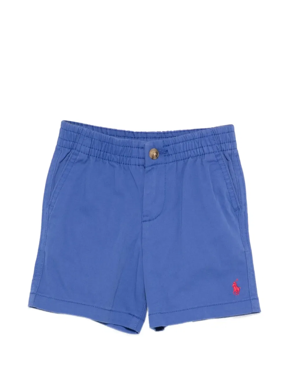 Эластичные шорты с логотипом Polo Ralph Lauren Kids, синий