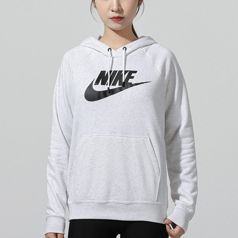 Худи (WMNS) AS W Nike Sportswear ESSNTL FLC GX Hoodie BIRCH HEATHER — фото 3