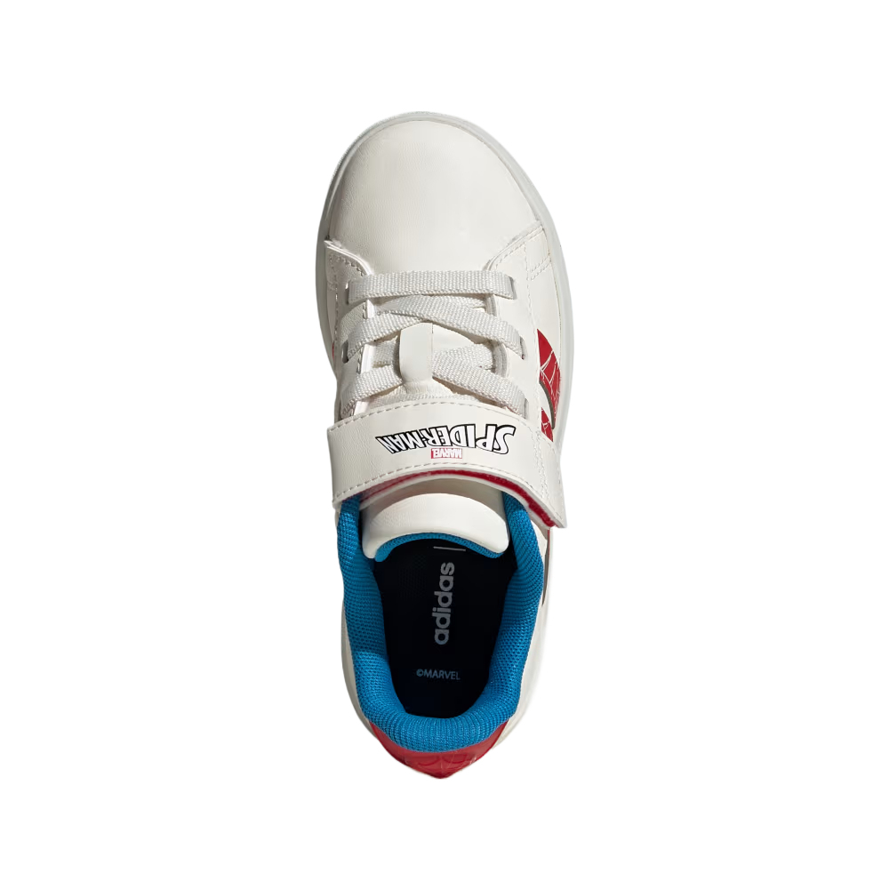 Кроссовки MARVEL x GRAND COURT для детей Adidas, белый/красный/синий — фото 3