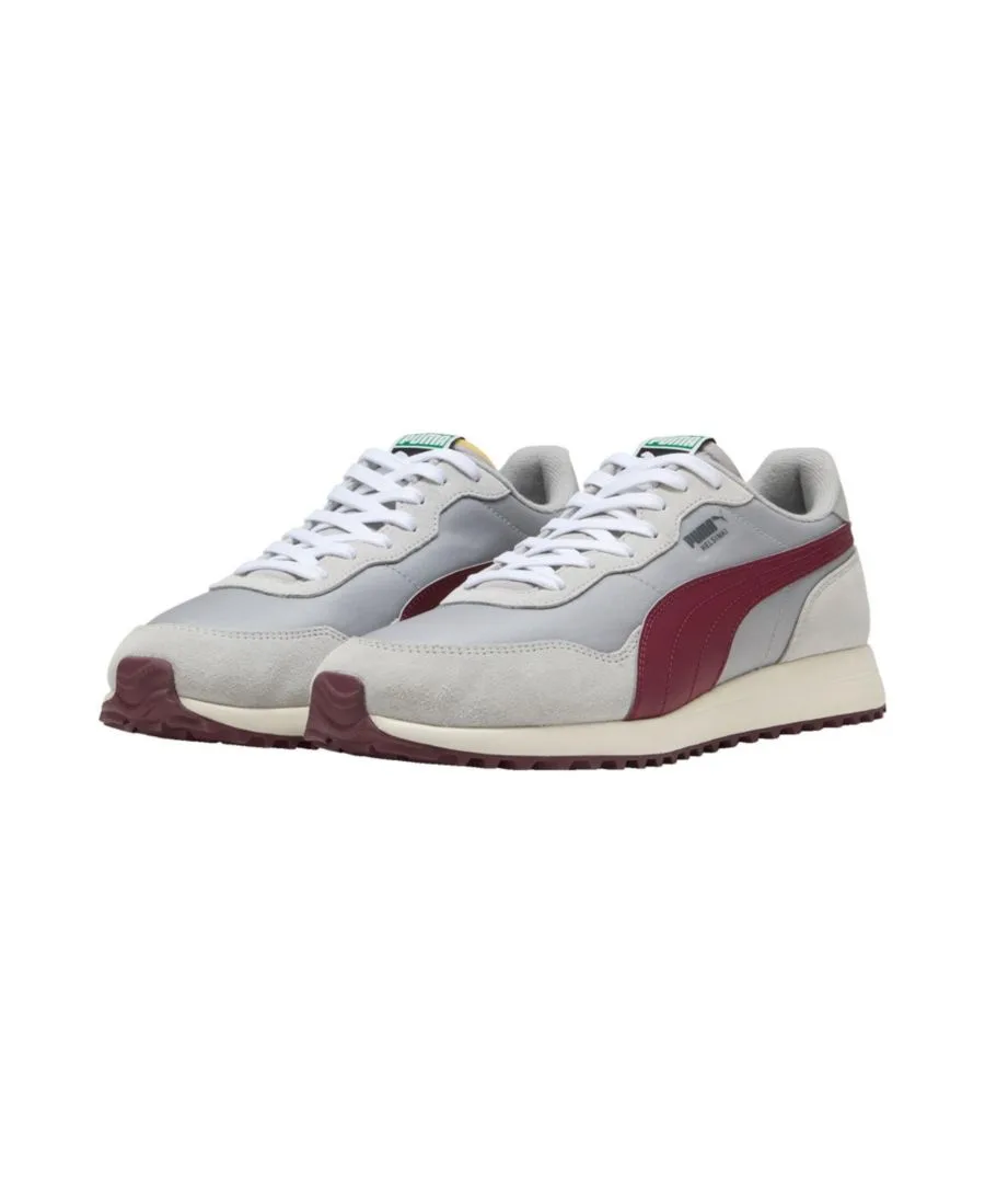 Мужские гольф-туфли Helsinki G без шипов Puma Golf, ash серый/ruby shimmer/frosted айвори — фото 3