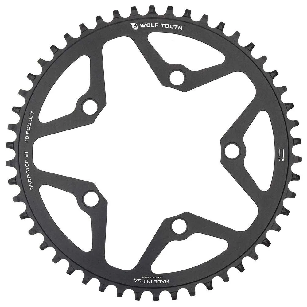 

Звездочка Wolf Tooth Gravel/CX/Road Drop-Stop ST, серебряный