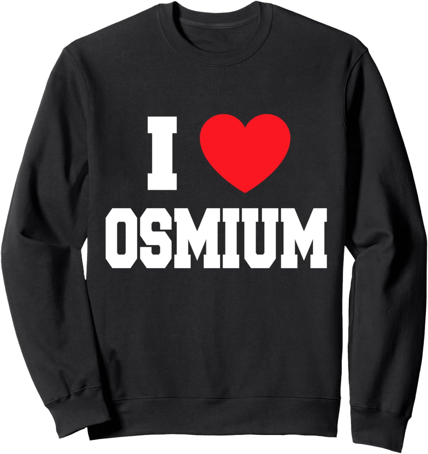 

Толстовка с надписью «Я люблю осмий» My Heart, черный