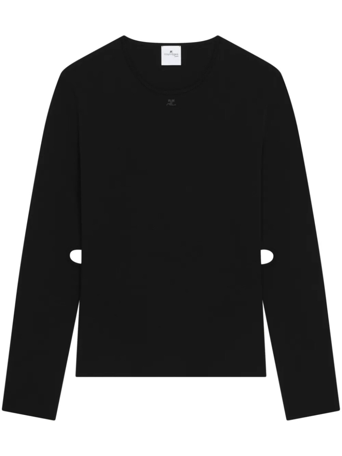 

Courrèges джемпер с вырезом, черный