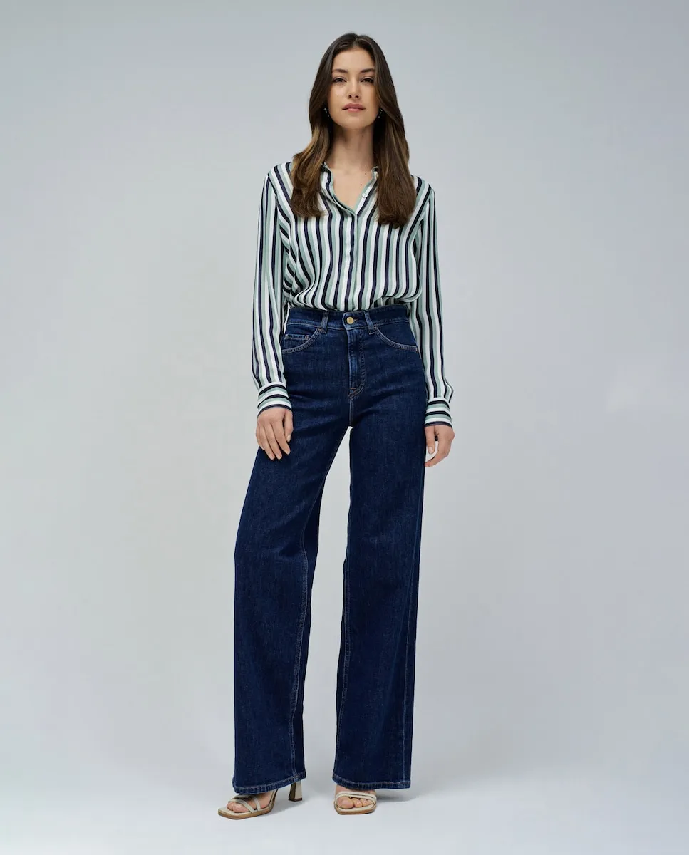 

Женские джинсы Faith с широкими штанинами Salsa Jeans, темно-синий