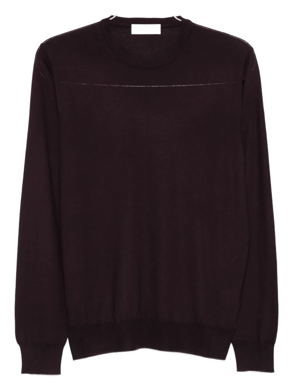 

Шерстяной свитер с круглым вырезом Mauro Ottaviani, коричневый