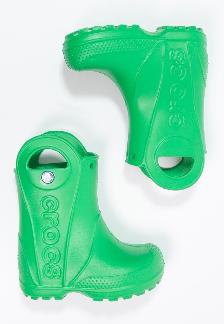 Резиновые сапоги Handle It Rain Boot Kids Crocs, цвет grass green — фото 2