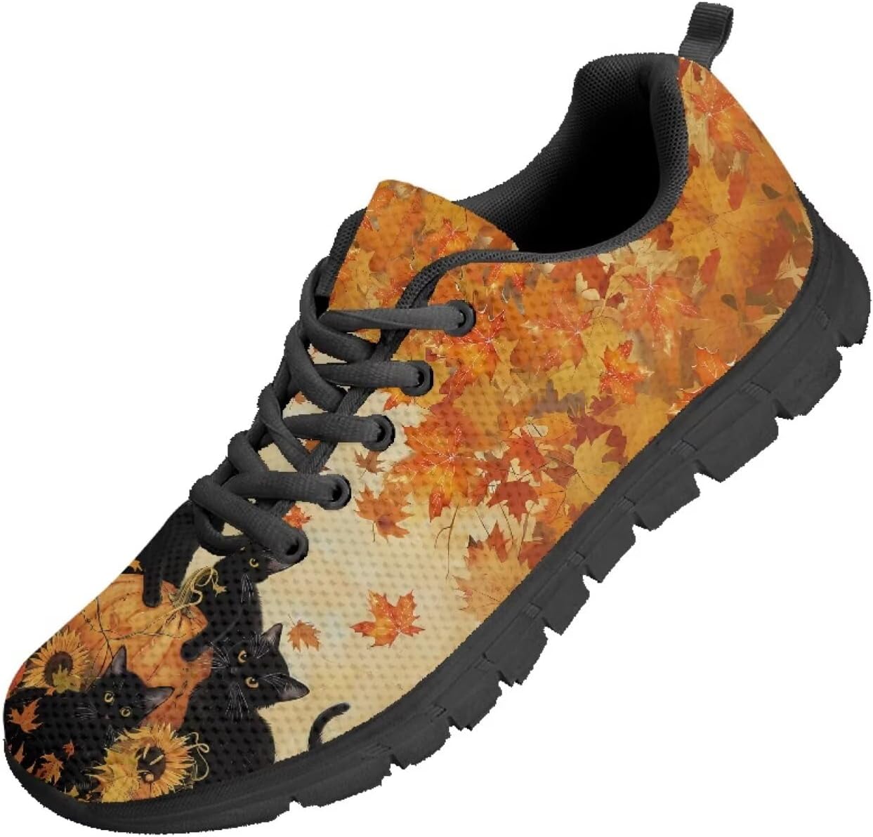 

Кроссовки Funnydude с забавным принтом для мужчин, повседневная обувь для прогулок, удобные весенние кроссовки, черный