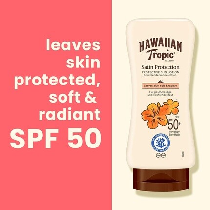Солнцезащитный лосьон Hawaiian Tropic Satin Protection SPF 50 с манго и маслом ши — фото 3