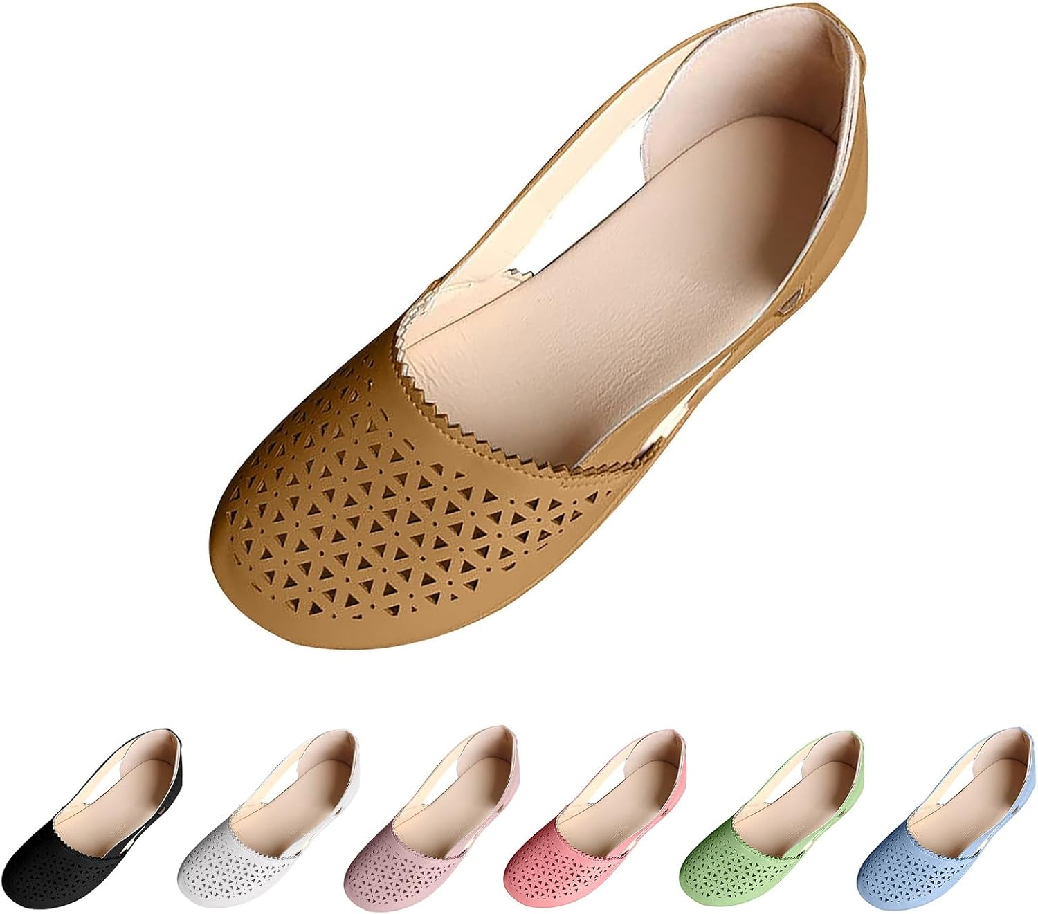 

Ортопедические сандалии для женщин, модные с вырезами, на танкетке, летние, удобные, с закрытым носком, на низком каблуке, плоская подошва, больших размеров, дышащие, повседневные, для улицы Kajxz, коричневый