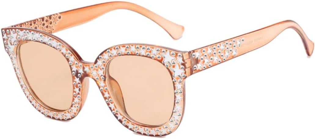 

Солнцезащитные очки с защитой UV400 | Панк, большие розовые, прозрачные линзы | для женщин и мужчин, для занятий спортом на открытом воздухе и вождения DSVIGF, Tea Tea